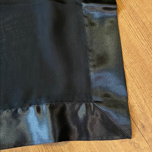 Black scarf set (sequin and shear with satin) - Picture 5 of 8